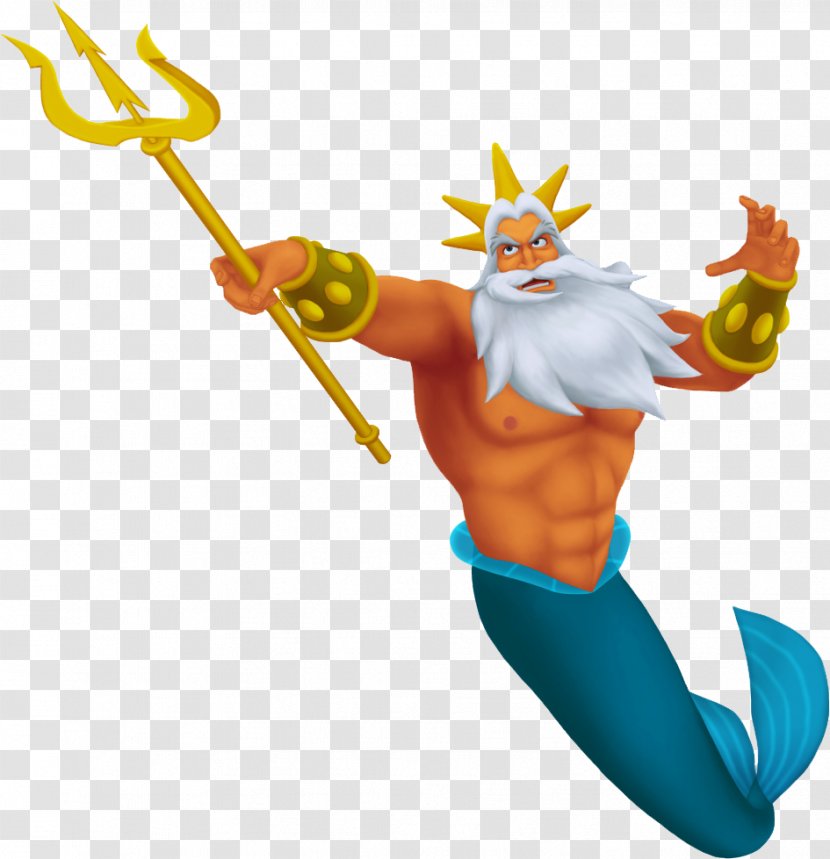 King Triton Ariel Queen Athena Melody - Little Mermaid - Lobster Transparent PNG