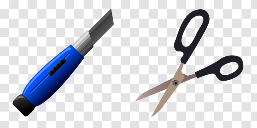 Scissors Tool Utility Knife Clip Art - Pocketknife - Building Materials And Tools Transparent PNG