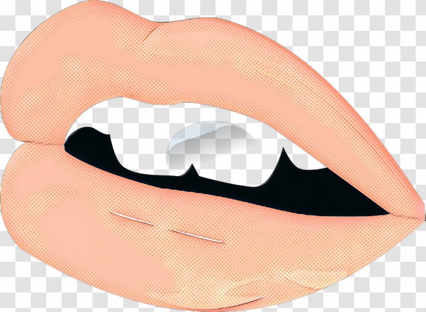 Lips Peach - Jaw - Pink Transparent PNG