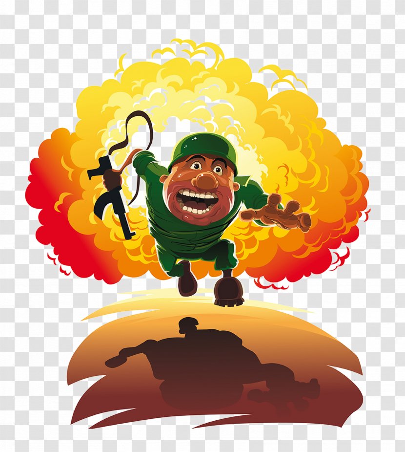 Explosion - Doodle Army 2 Mini Militia - Cartoon Battlefield Soldiers Transparent PNG