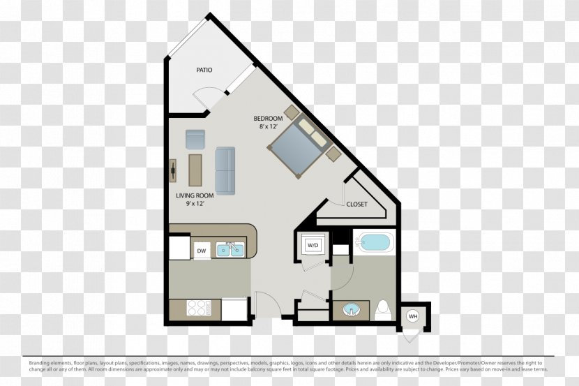 Park Viridian Apartment Homes Renting Decatur - Plan - Furniture Floor Transparent PNG