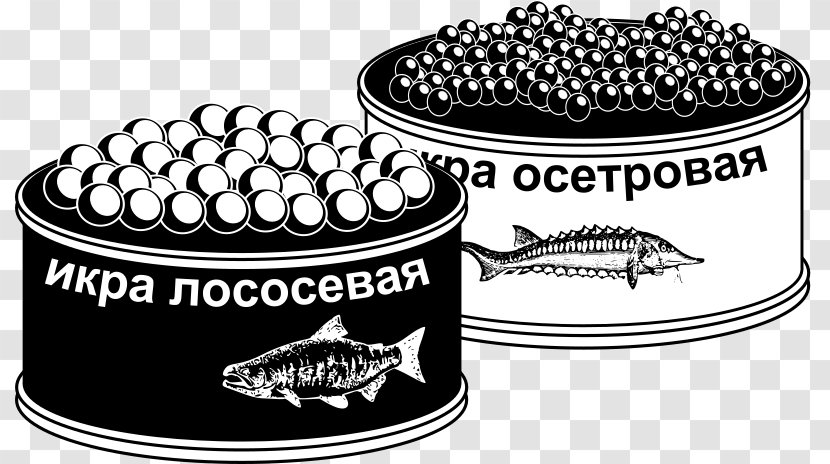 Caviar Russian Cuisine Clip Art - Brand - Black Transparent PNG