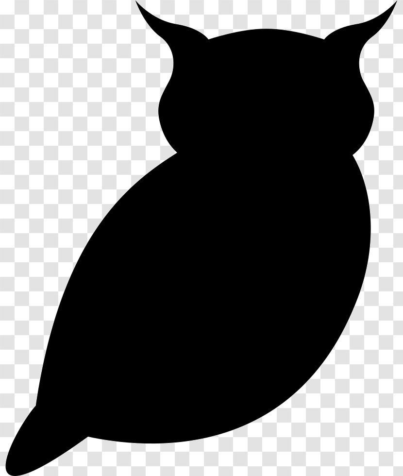 Owl Vector Graphics Clip Art Silhouette - Cat - Bigdata Badge Transparent PNG