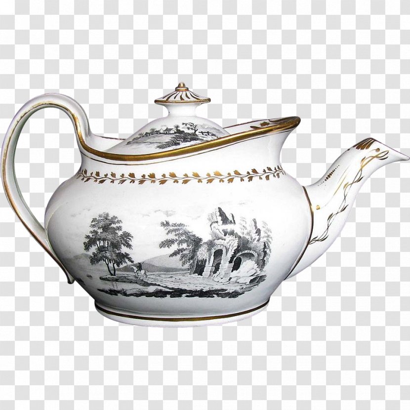 Antique Porcelain Teapot - Pitcher - Tea Transparent PNG