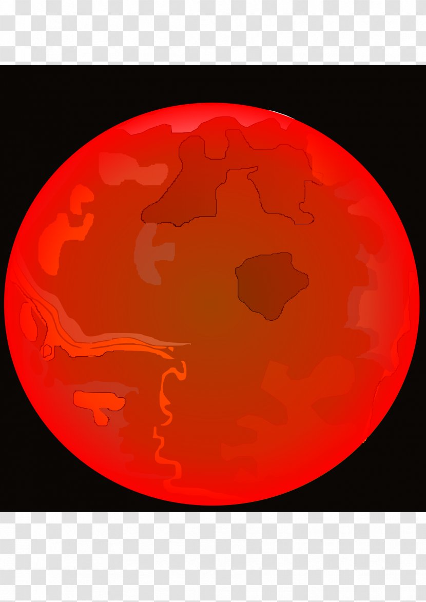 Sphere Font - Mars Planet Transparent PNG