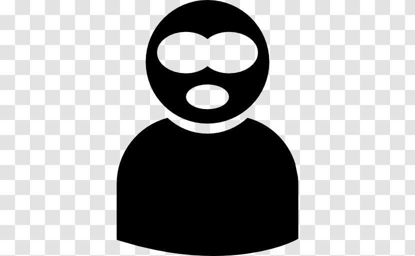 Mask Terrorist - Black Transparent PNG
