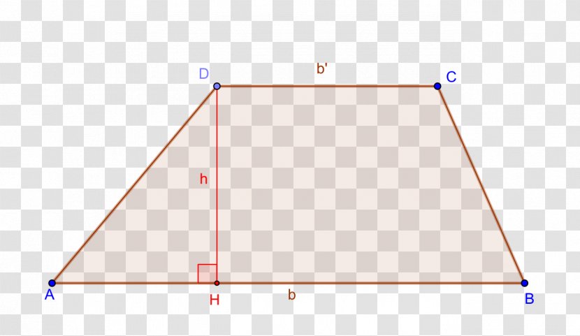 Trapezoid Area Triangle Quadrilateral Formula - Rectangle - Trapeze Vector Transparent PNG