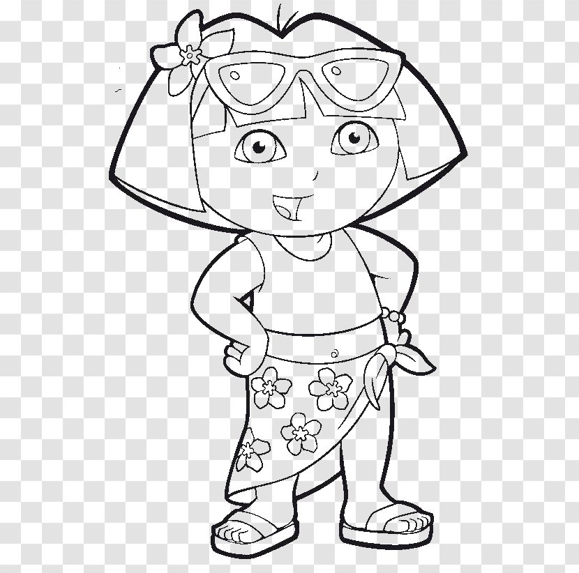Coloring Book Colouring Pages Christmas Boots The Monkey! Dora Explorer - Watercolor Transparent PNG
