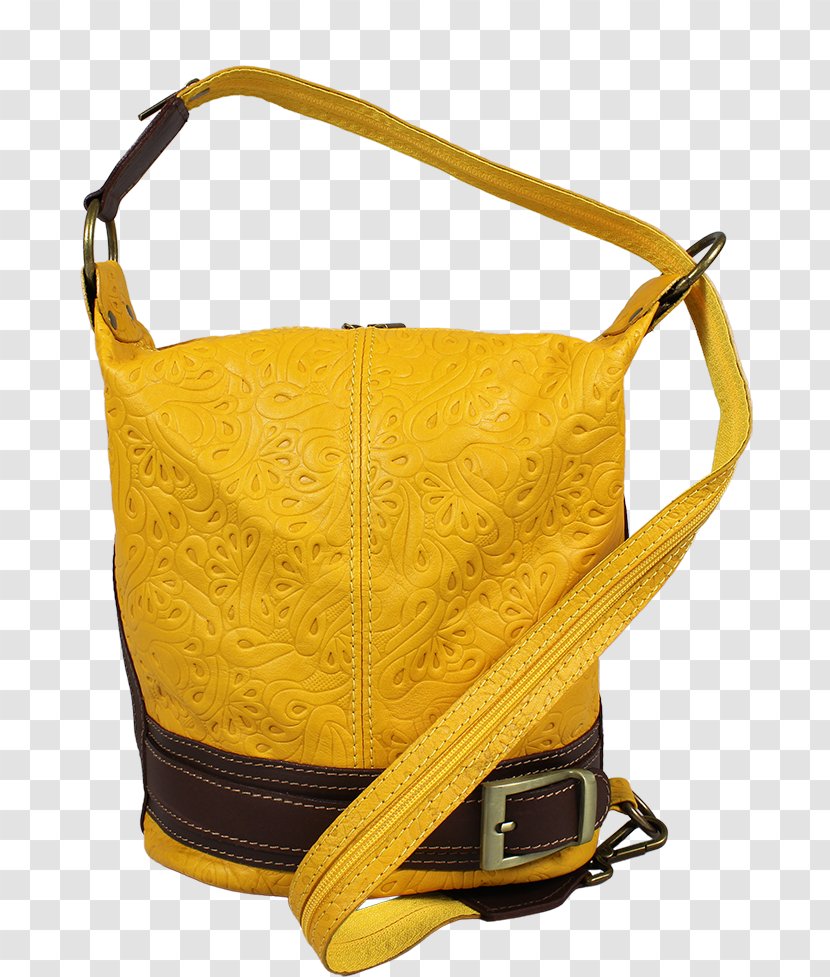 Handbag Yellow Leather Color Beige - Novak Transparent PNG