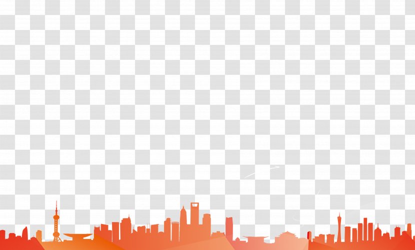 Orange Silhouette Download Pattern - Symmetry - City Transparent PNG