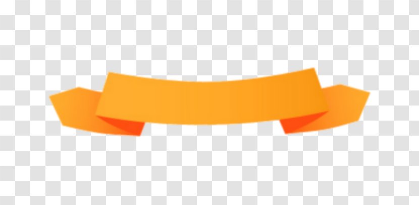 Orange Ribbon - Logo Yellow Transparent PNG