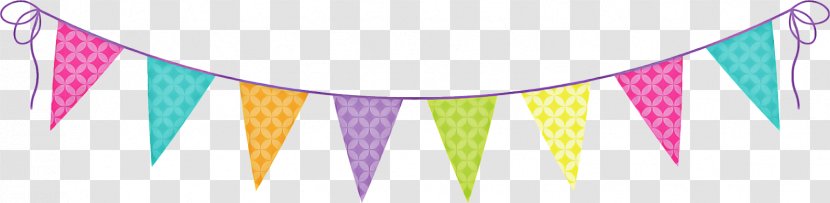 Birthday Party Background - Cone Purple Transparent PNG