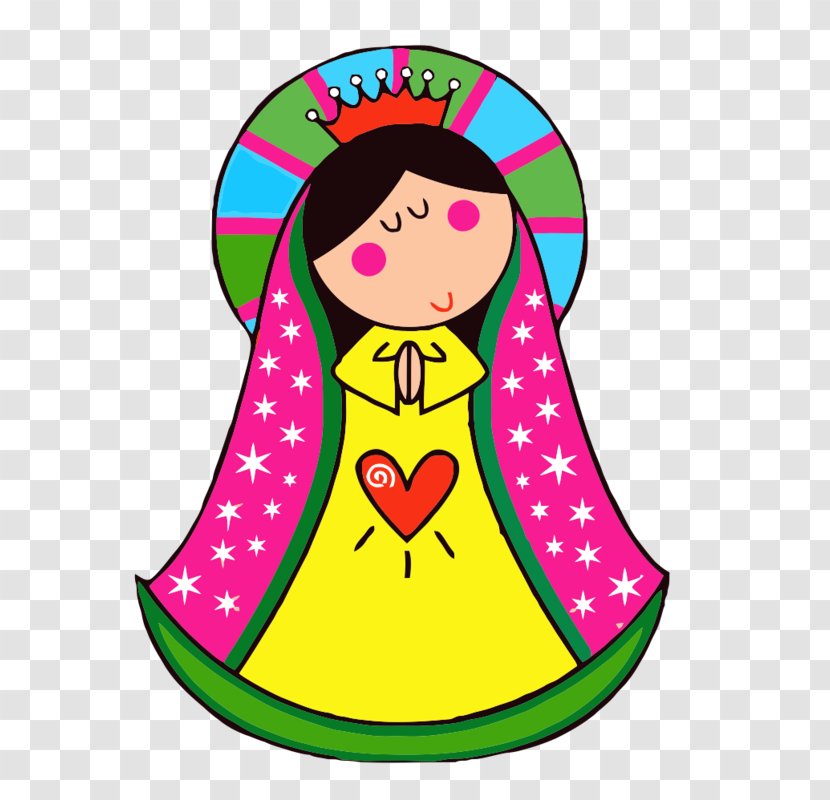 Our Lady Of Guadalupe Animaatio Clip Art - Pink - Facial Expression Transparent PNG