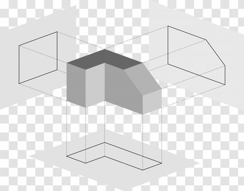 Descriptive Geometry Orthographic Projection Multiview Graphical - Volume - Perspective Transparent PNG