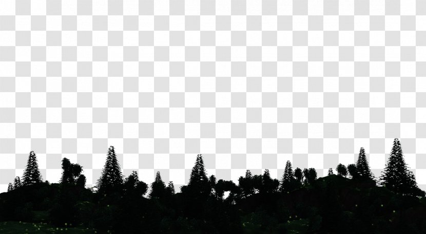 Silhouette Forest Tree Clip Art - Royaltyfree Transparent PNG