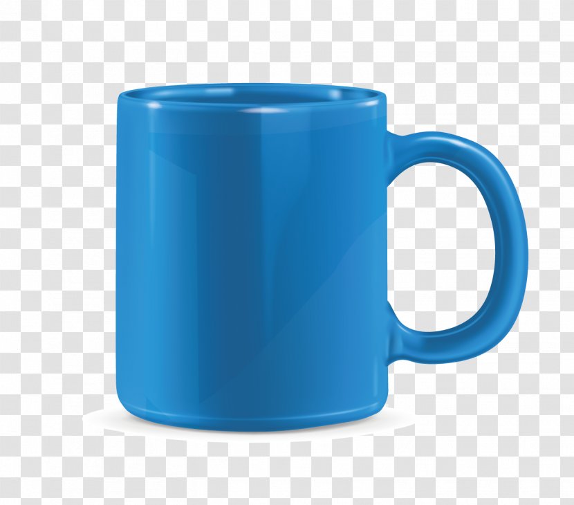 Blue Cup - Tableware Transparent PNG