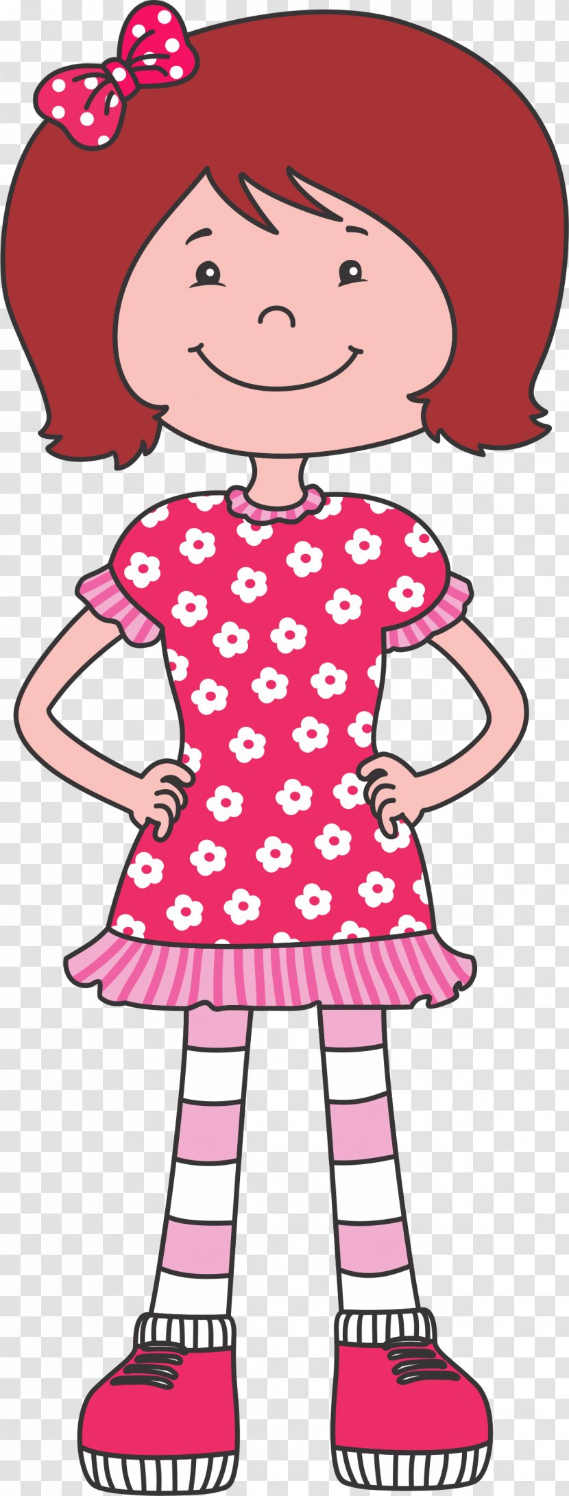 Child Cartoon - Polka Dot Style Transparent PNG