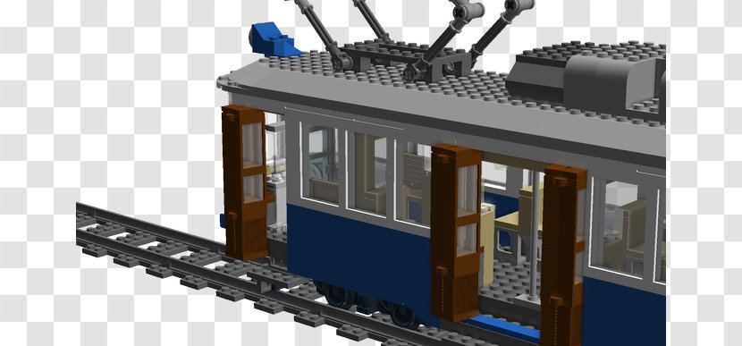 Train Railroad Car Passenger Rail Transport - M - Lego Tram Transparent PNG
