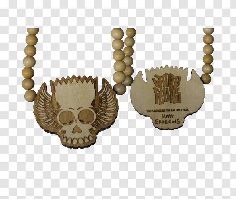 Bart Simpson Necklace Bone Skull Jewellery Chain Transparent PNG