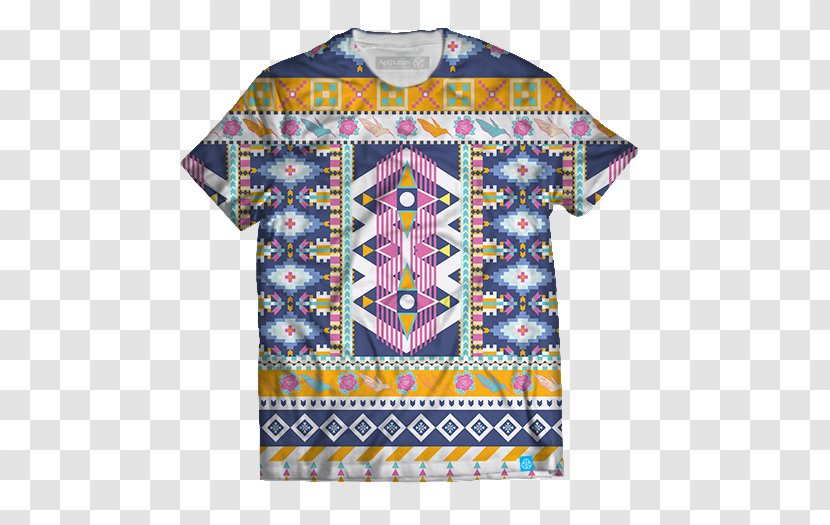 T-shirt Sleeve Brocade Cotton Pattern - Symmetry - Họa Tiết Transparent PNG