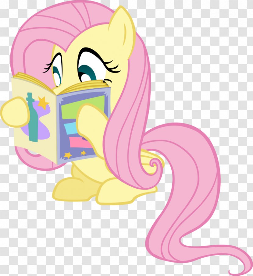 Fluttershy My Little Pony Rainbow Dash Horse - Tree - Reading Vector Transparent PNG