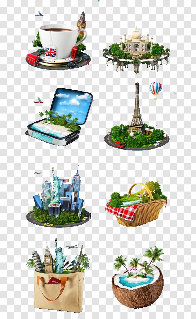 Travel Posters - Tree - Poster Design Elements Transparent PNG