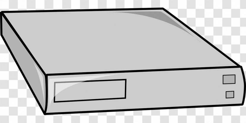 Blade Server 19-inch Rack Clip Art - Free Content - Gray Set-top Box Transparent PNG
