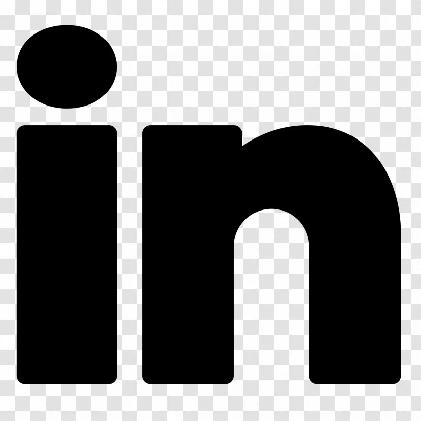 LinkedIn Social Media Symbol - Monochrome - Rmb Transparent PNG