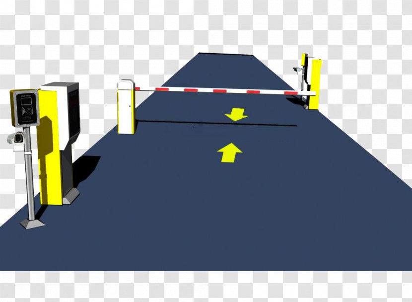 Parking Car Park - Vecteur - Electronic Security Check Illustration Of Gate Transparent PNG