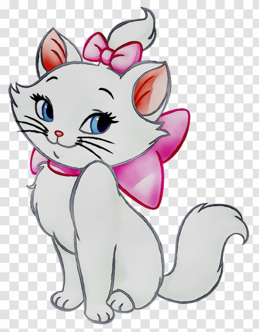 Cartoon Cat Clip Art Whiskers Kitten - Paw Pink Transparent PNG