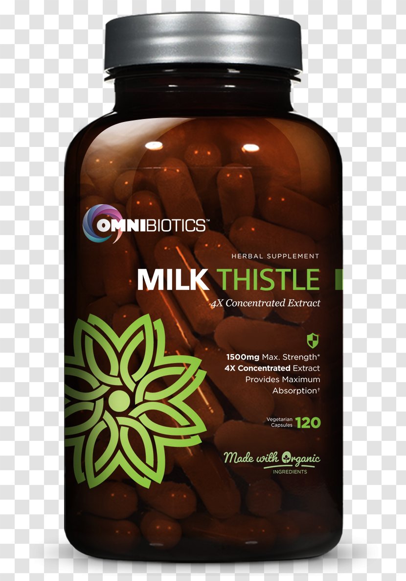 Dietary Supplement Milk Thistle Extract Capsule Concentrate - Silibinin Transparent PNG