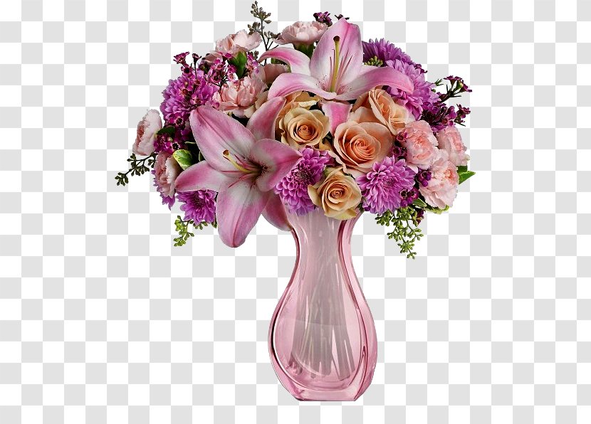 Flower Bouquet Teleflora Mother's Day Gift - Garden Roses Transparent PNG