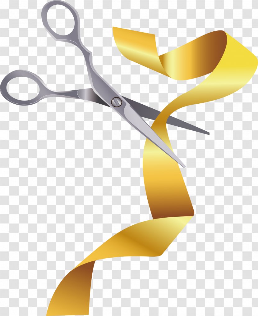 Golden Ribbon - Illustration - Opening Ceremony Transparent PNG