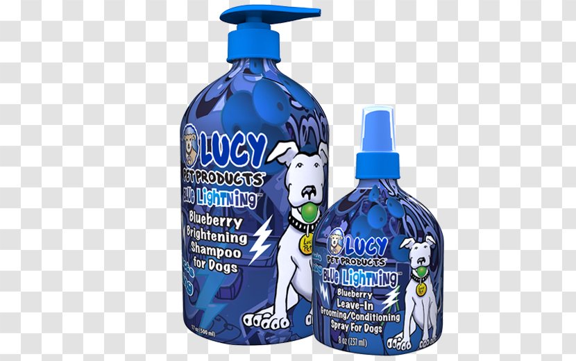 Dog Lucy Pet Blue Lightning Blueberry Brightening Natural Shampoo Cat - Water - Recycling Bottles Tipping Over Transparent PNG