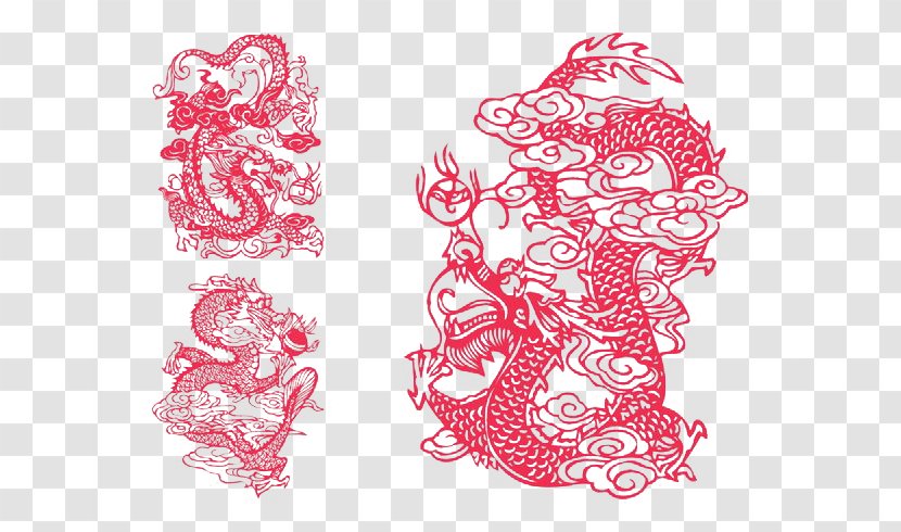 China Chinese Dragon Illustration - Scalable Vector Graphics - Auspicious Pattern Transparent PNG