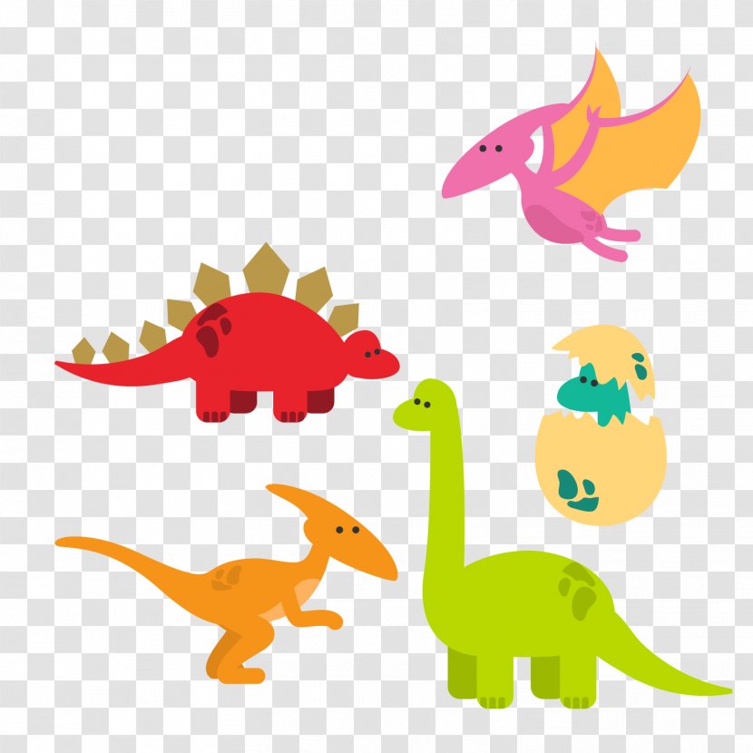Reptile Dinosaurs Pack Dinosaur Egg - Organism - Color And Vector Transparent PNG