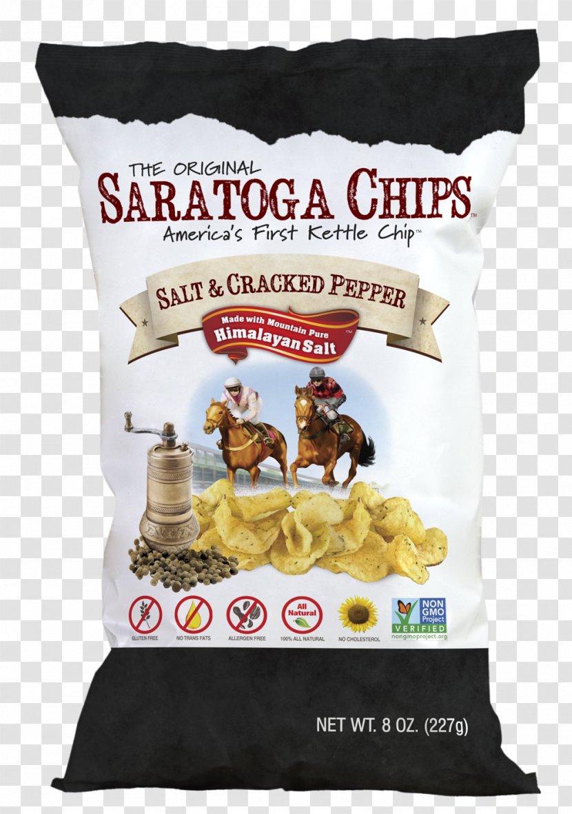Saratoga Springs Potato Chip Russet Burbank Kettle Foods - Salt Transparent PNG