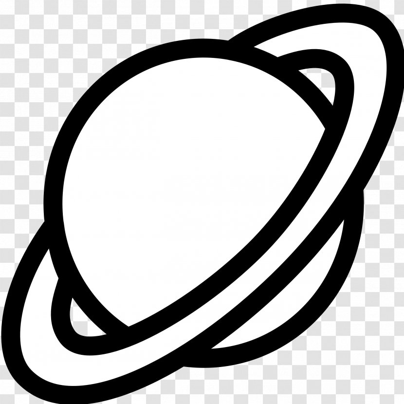 Earth Planet Black And White Mars Clip Art - Coloring Book - Saturn Cliparts Transparent PNG