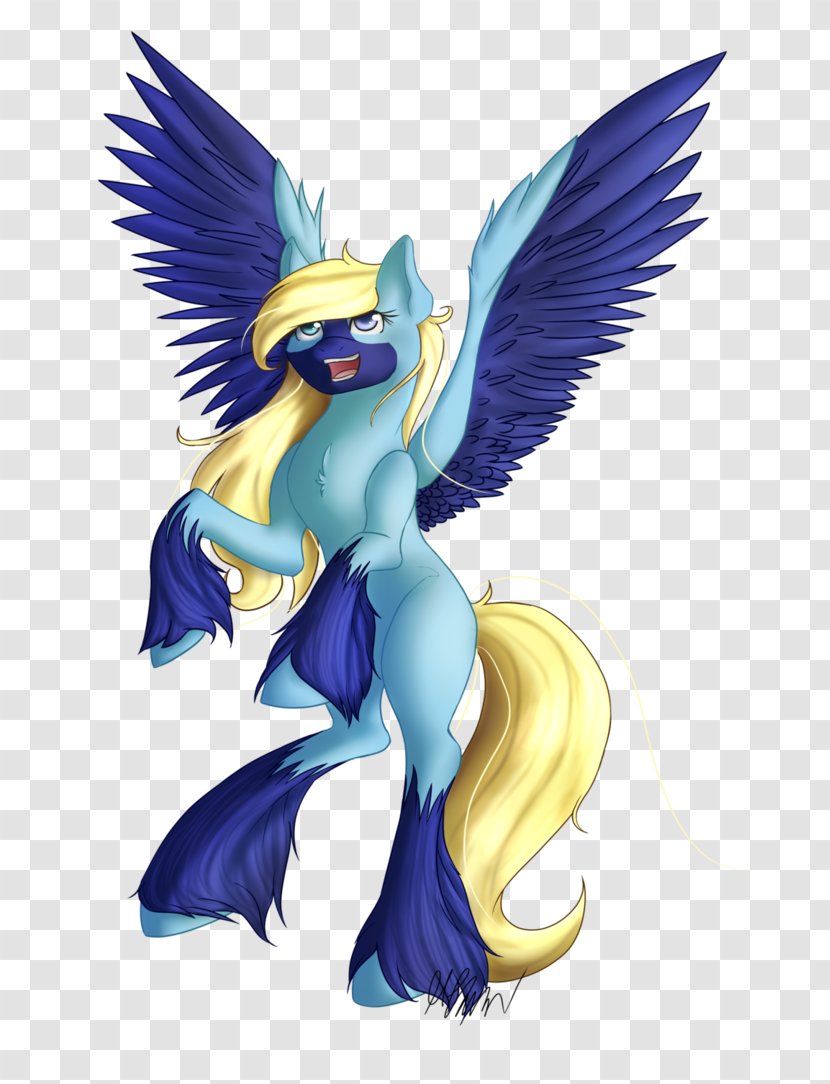 My Little Pony Fan Art Horse Blue - Silhouette - Rooster Transparent PNG