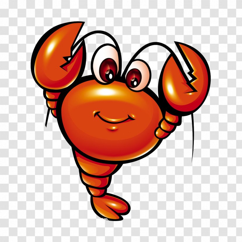 Seafood Palinurus Elephas Procambarus Clarkii - Heart - Cartoon Lobster Transparent PNG