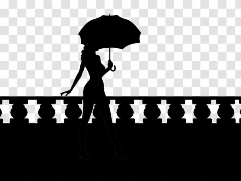 Silhouette Balcony Drawing Art - Work Of Transparent PNG