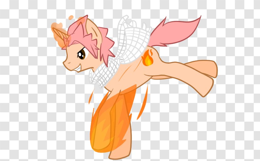 My Little Pony Natsu Dragneel Fairy Tail Happy - Cartoon Transparent PNG