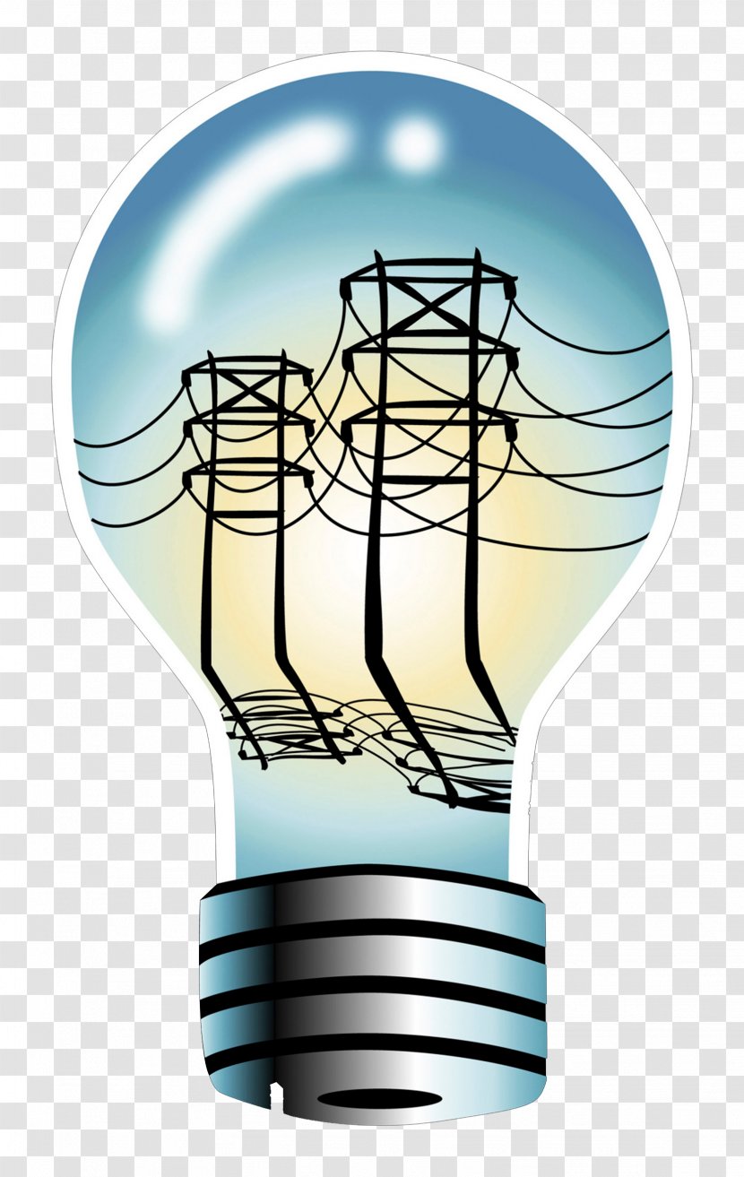 Incandescent Light Bulb Electric Power Wire - Electricity - Tower Transparent PNG