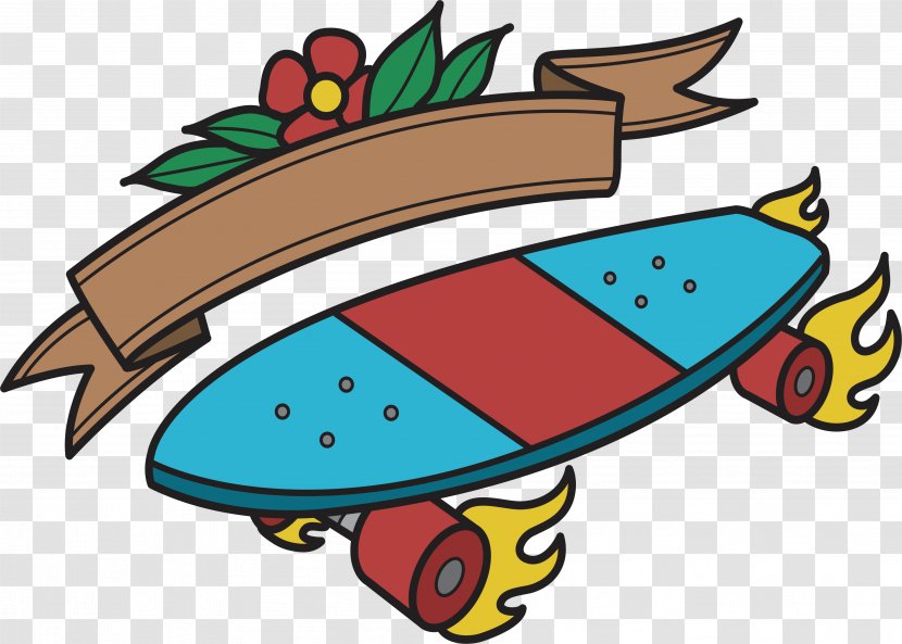 Skate Or Die! Skateboarding Penny Board - Artwork - Blue Wind Wheel Skateboard Transparent PNG