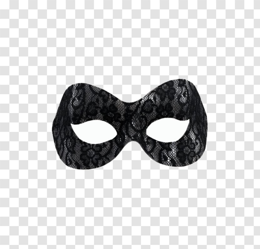 Venetian Masks Blindfold Goggles Costume - Black And White - Mask Transparent PNG