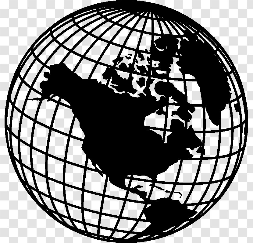 Globe Earth World Map - Sticker Transparent PNG