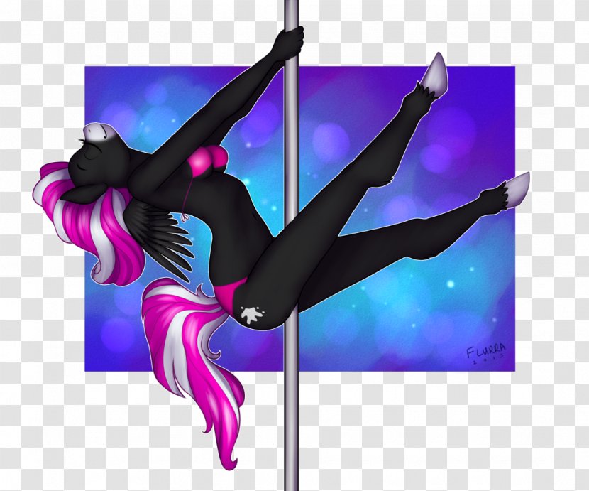 Pole Dance Graphic Design - Purple Transparent PNG