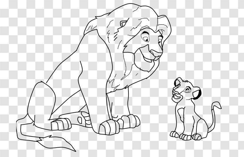 Simba Nala Lion Scar Shenzi - Watercolor Transparent PNG