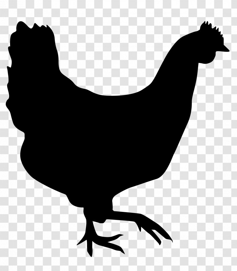 Rooster Chicken Silhouette Drawing - As Food Transparent PNG