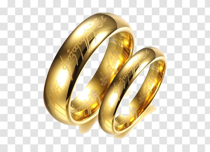 Wedding Ring Silver - Tungsten Carbide - Titanium Brass Transparent PNG
